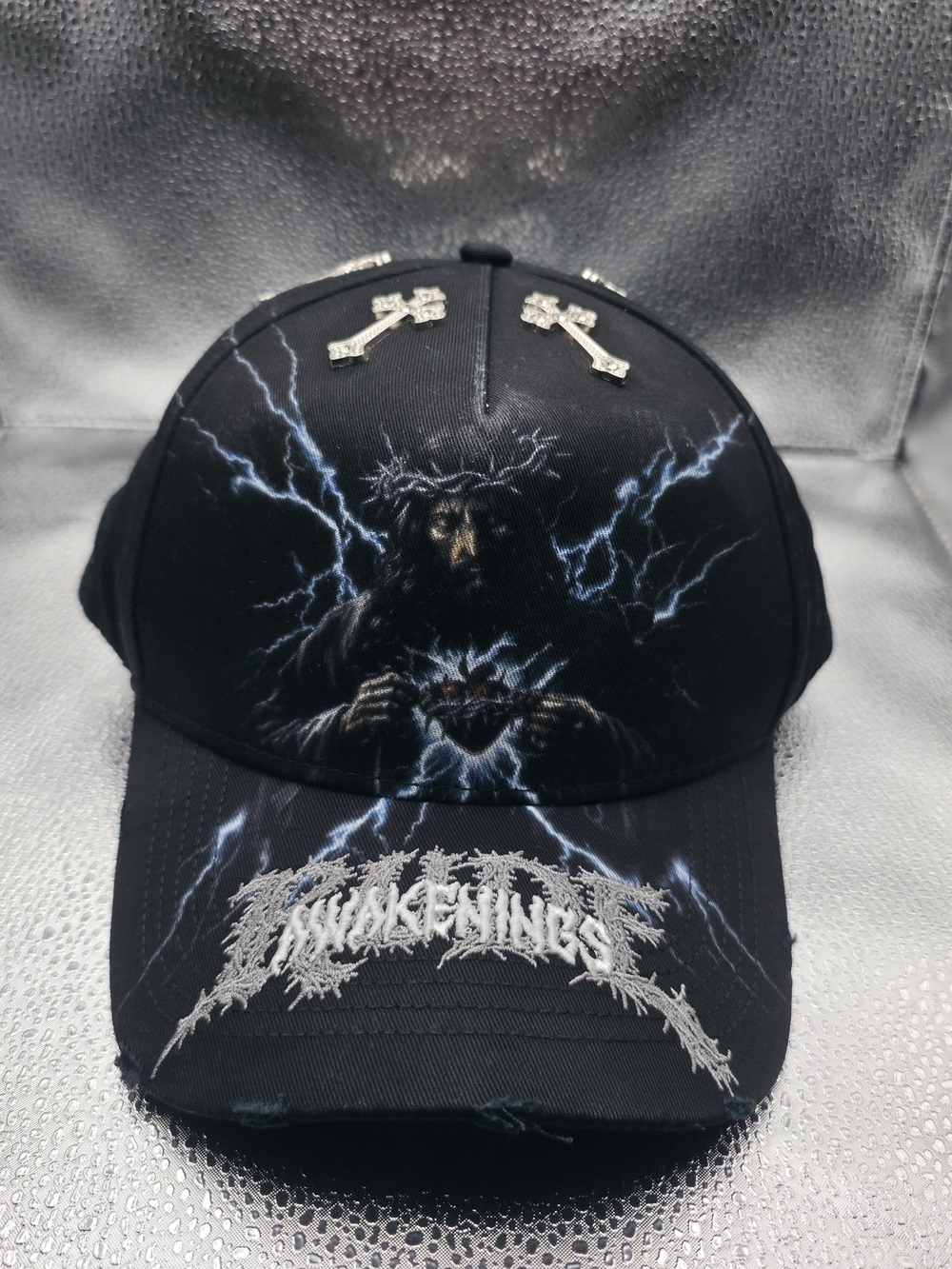 "Heaven's Wrath" baseball cap by Rude Awakenings Black Cap